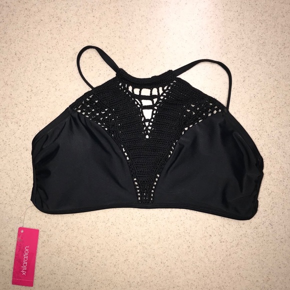 🌴3/$20 Xhilaration Crochet Hight Neck Bikini Top - Picture 3 of 6